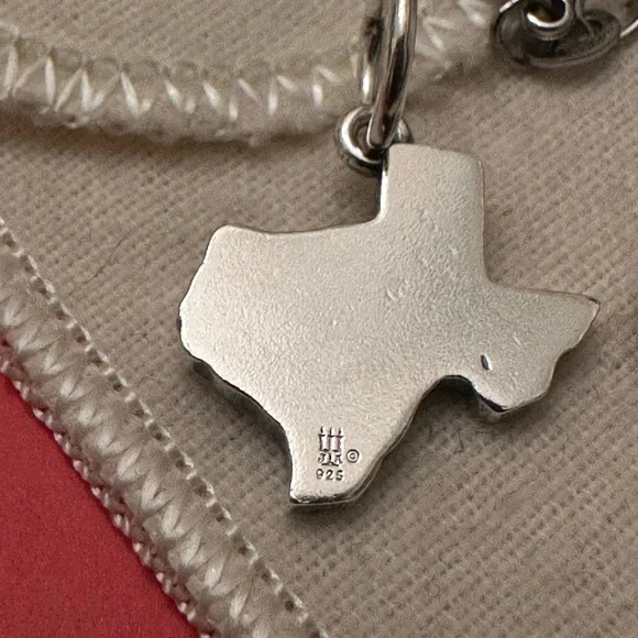 James Avery Texas Charms W/Rope Necklace!! 20” Necklace/Heart Of Texas/Kerrville